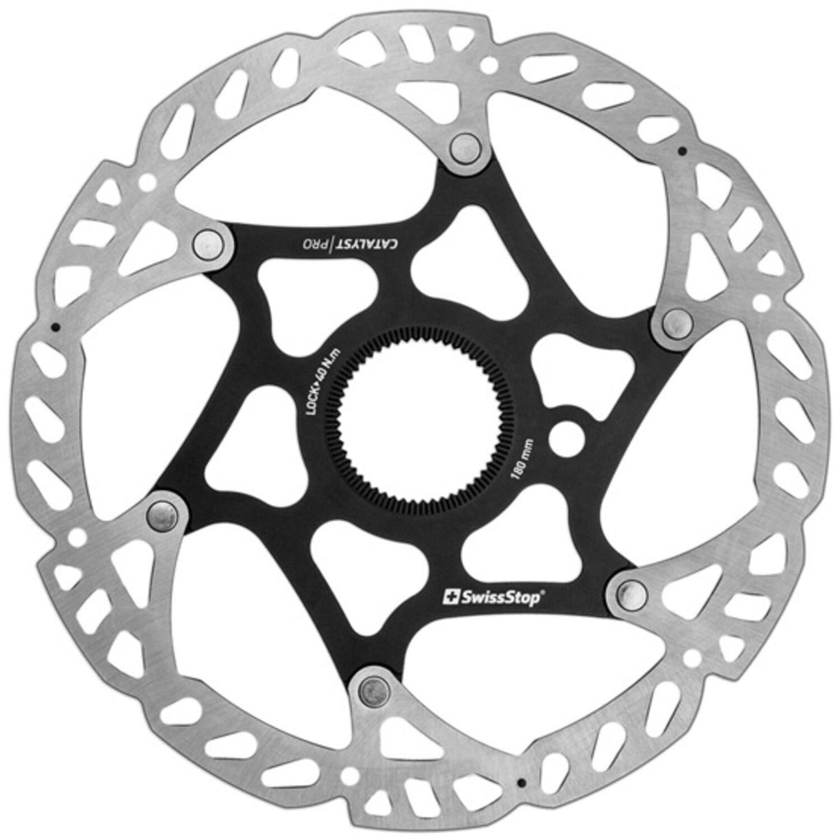 Swissstop - remschijf catalyst pro centerlock 180mm