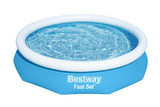 Bestway opblaaszwembad fast set met pomp rond 305-s