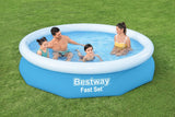 Bestway opblaaszwembad fast set met pomp rond 305-s