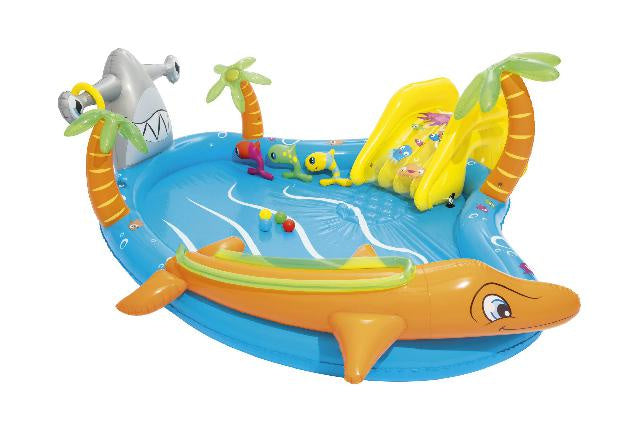 Bestway Playcenter Speelbad met Accessoires Blauw Oranje