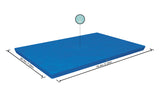 Bestway steel afdekzeil rechthoek 221 blauw