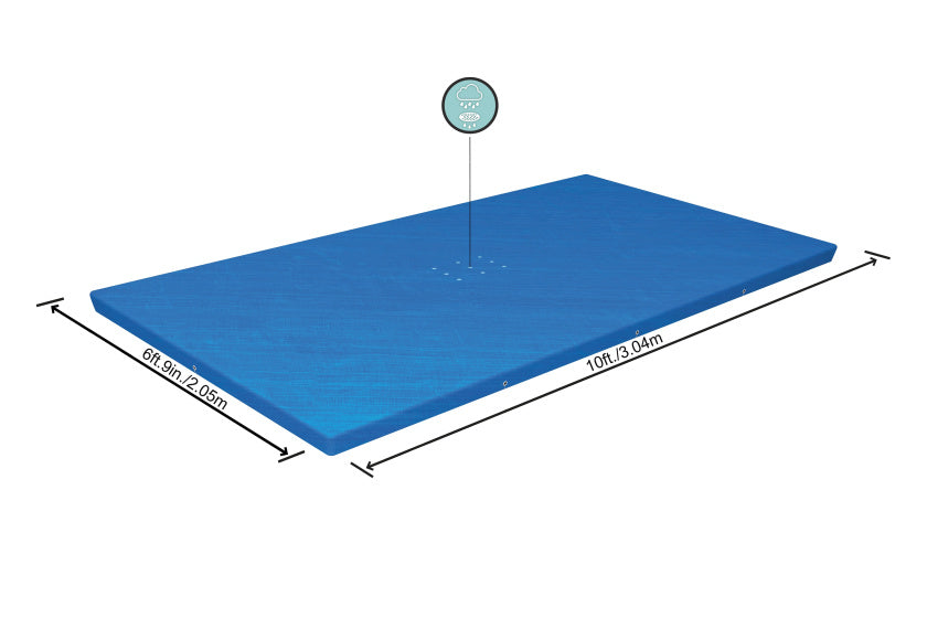 Bestway Steel Afdekzeil Rechthoek 300 Blauw