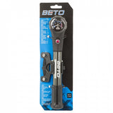 Beto Schokpomp en minipomp 2-in-1 zwart zilver