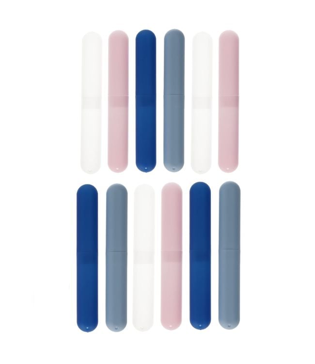 Badplezier 12 stuks tandenborstelhouder mat xl assorti