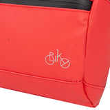 Bike carbon waterafstotende stuurtas met schouderhengsel 5l rood