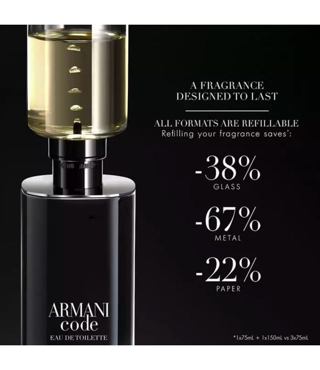 Giorgio armani eau de toilette navulbaar code heren 50ml