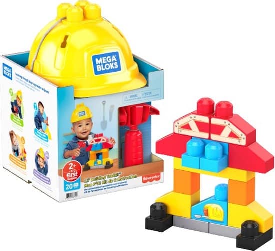 Otto simon fisher price - mega bloks bouwhelm met 20 bouwonderdelen