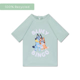 Bluey | groen uv zwemshirt met korte mouwen