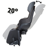 Kinderzitje achter Bobike Go Maxi RS met dragerbevestiging (CFS) en slaapstand - urban zwart