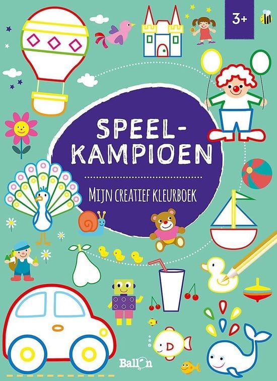 Bongers speelgoed speel kampioen mijn creatieve kleurboek 96 pagina apos;s