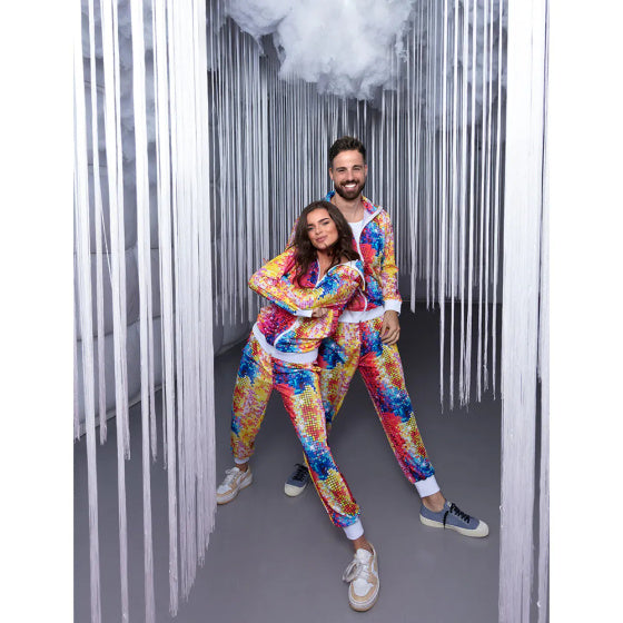 Boland Disco dude trainingspak heren multicolor maat M