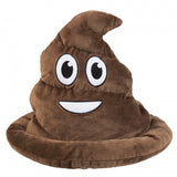 Boland Hoed poep emoticon unisex 30 cm bruin