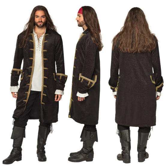 Boland Piratenjas Polyester Heren Zwart goud maat XL (54)