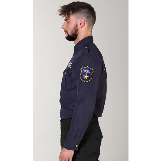 Boland Politieblouse Polyester Heren Donkerblauw maat 50-52