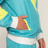 Boland Retro Trainingspak Heren Polyester Blauw maat M