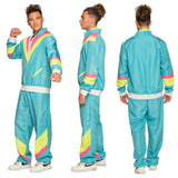 Boland Retro Trainingspak Heren Polyester Blauw maat L