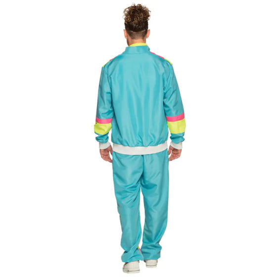 Boland Retro Trainingspak Heren Polyester Blauw maat M