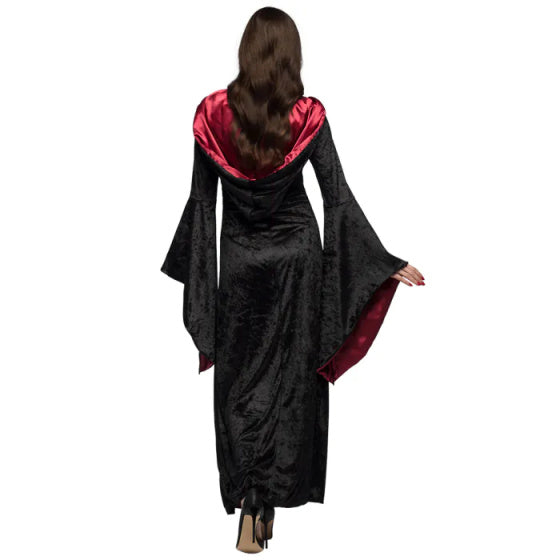 Boland vampire mistress halloween kostuum dames zwart rood maat 44 46