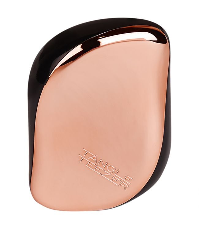 Tangle teezer compact hairbrush rose gold black