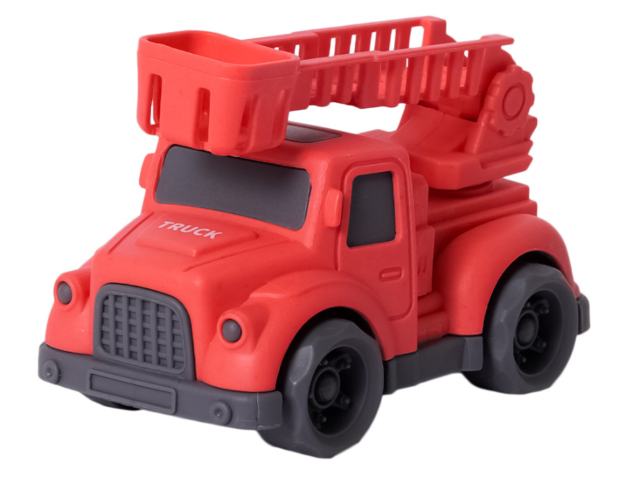 Bio speelgoed bioplastic brandweerwagen met ladder