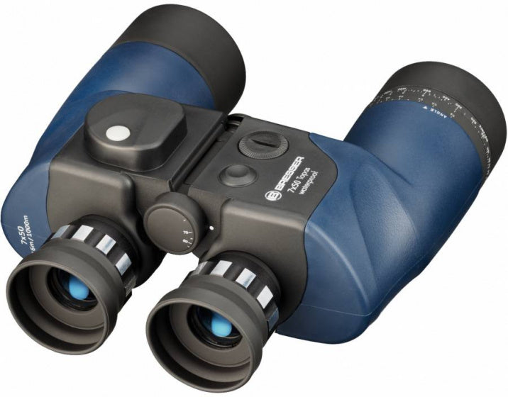 Bresser Topas 7x50 verrekijker Kompas blauw