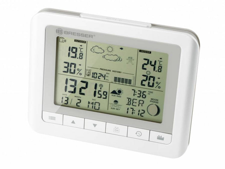 Bresser Weerstation TemeoTrend WF 16,5 x 3 x 13 cm wit 3-delig