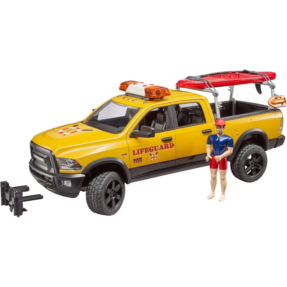 Bruder Dodge RAM 2500 Reddingsbrigadeauto met strandwacht