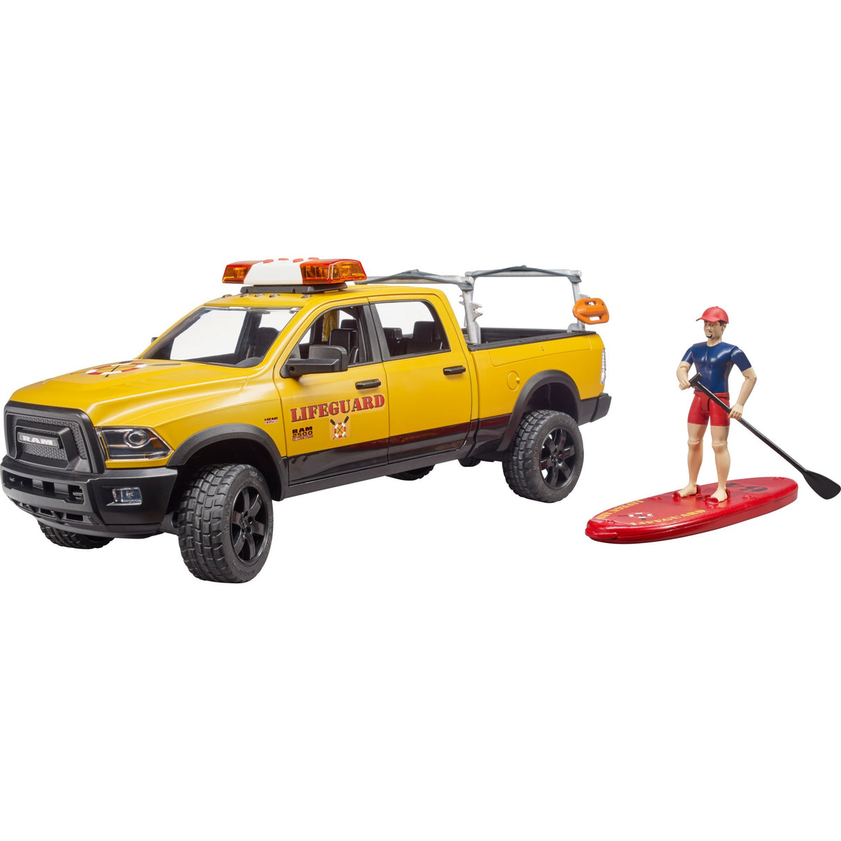 Bruder Dodge RAM 2500 Reddingsbrigadeauto met strandwacht