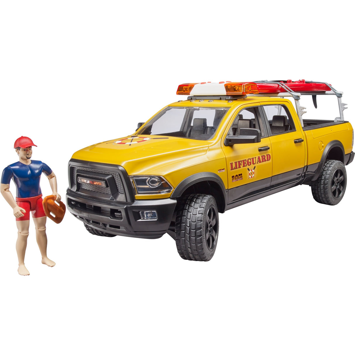Bruder Dodge RAM 2500 Reddingsbrigadeauto met strandwacht