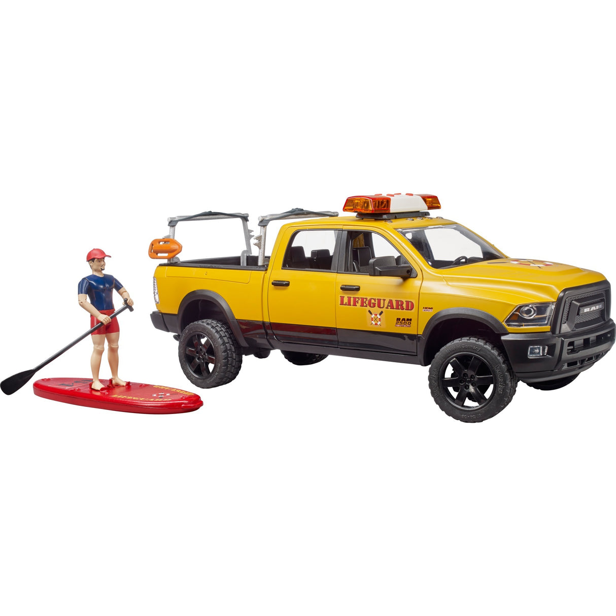 Bruder Dodge RAM 2500 Reddingsbrigadeauto met strandwacht