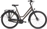 Bsp voyager aluminium frame 28 inch 56 cm dames 7v rollerbrake donkerbruin