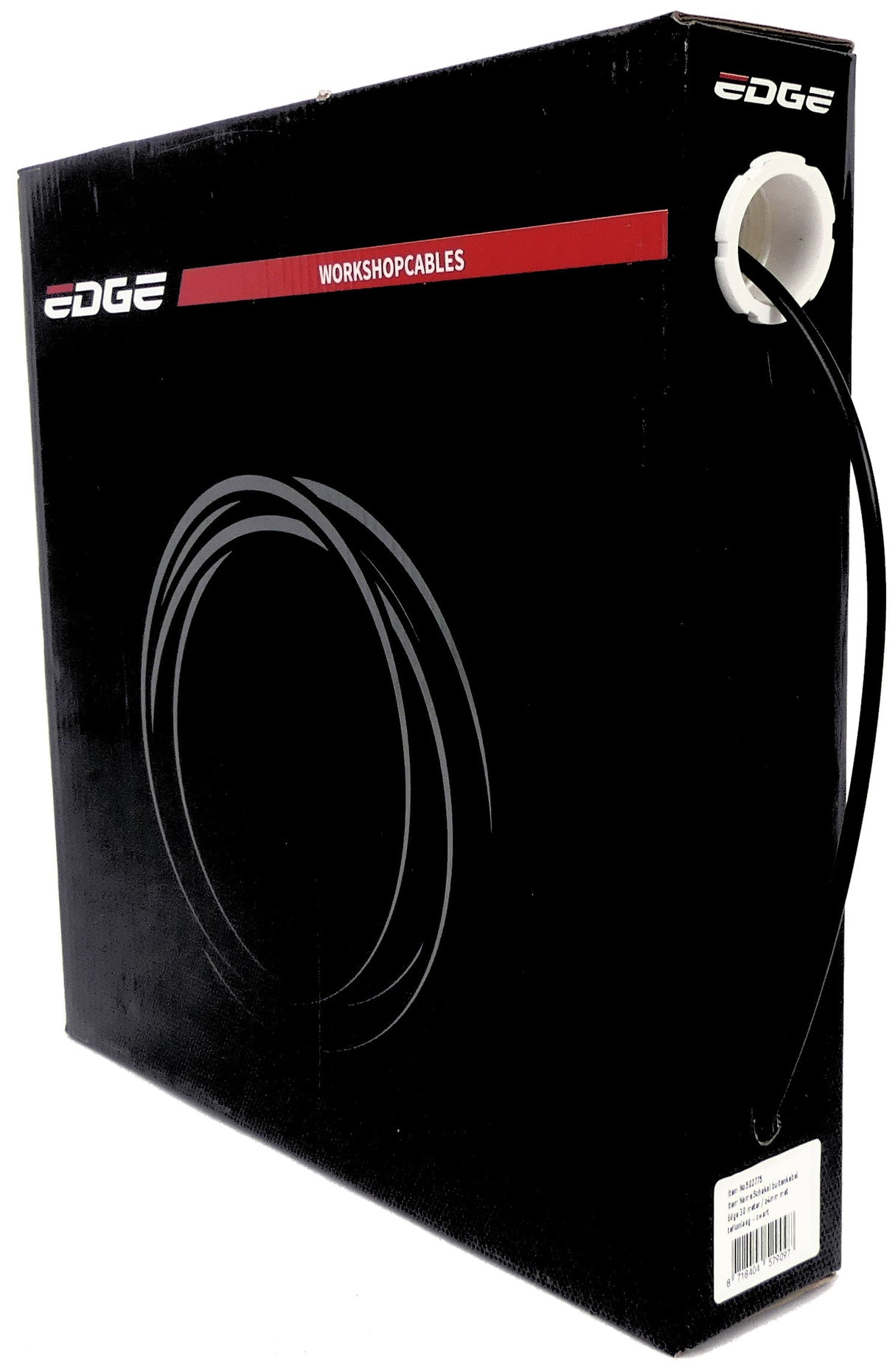 Edge rem buitenkabel ø5mm 30 meter met teflon voering - zwart