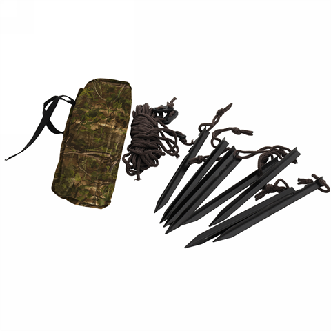 Buteo photo gear tas met haringen en touwen groen