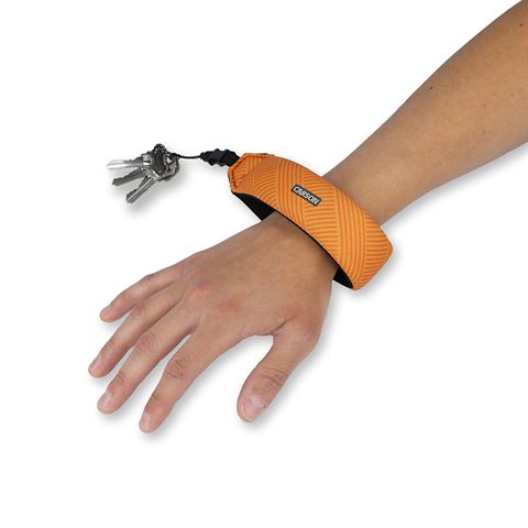 Carson drijvende polsband voor 5 sleutels - zeegeel