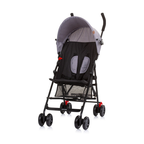 Chipolino amaya opvouwbare plooibuggy reisbuggy linen grijs zwart