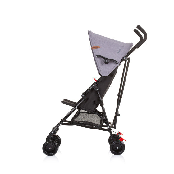Chipolino amaya opvouwbare plooibuggy reisbuggy linen grijs zwart