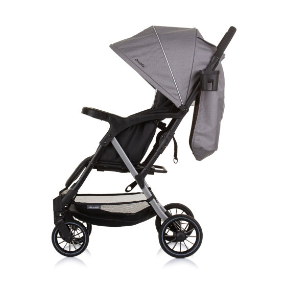 Chipolino amber opvouwbare buggy met voetenhoes granite grijs zwart