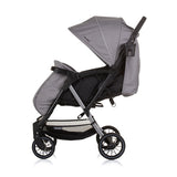 Chipolino amber opvouwbare buggy met voetenhoes granite grijs zwart