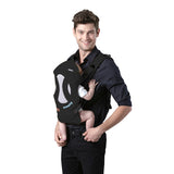 Chipolino comfy ergonomische draagzak met 4 babyposities zwart blauw