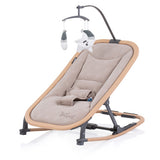 Chipolino Velvet Opvouwbare Wipstoel met Mobiel Sand Wood