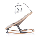 Chipolino Velvet Opvouwbare Wipstoel met Mobiel Sand Wood