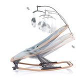 Chipolino Velvet Opvouwbare Wipstoel met Mobiel Sky Wood