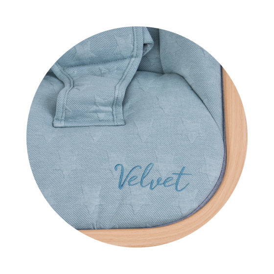 Chipolino Velvet Opvouwbare Wipstoel met Mobiel Sky Wood