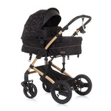 Chipolino Camea Opvouwbare Kinderwagen 3-in-1 met Luiertas Ebony Brown