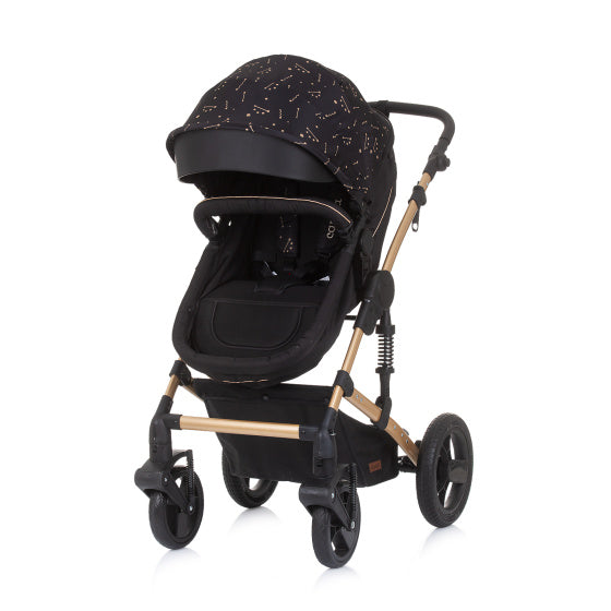 Chipolino Camea Opvouwbare Kinderwagen 3-in-1 met Luiertas Ebony Brown
