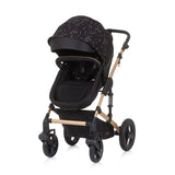 Chipolino Camea Opvouwbare Kinderwagen 3-in-1 met Luiertas Ebony Brown
