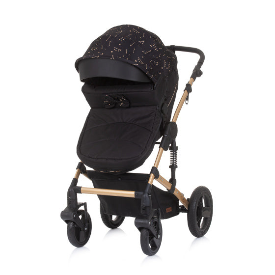 Chipolino Camea Opvouwbare Kinderwagen 3-in-1 met Luiertas Ebony Brown
