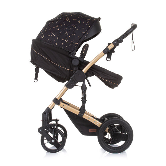 Chipolino Camea Opvouwbare Kinderwagen 3-in-1 met Luiertas Ebony Brown