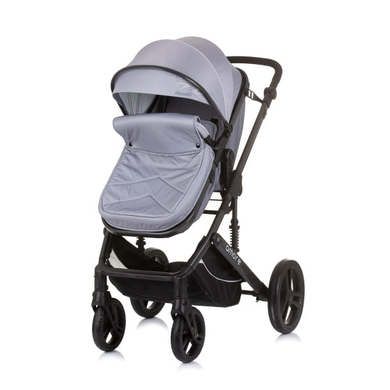 Chipolino Amore Opvouwbare 3-in-1 Kinderwagen met Luiertas Ash Grey