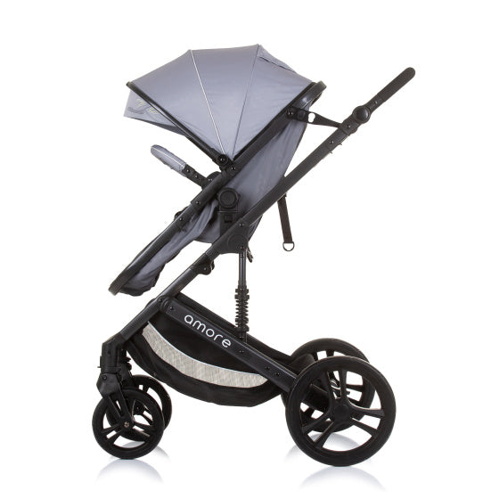 Chipolino Amore Opvouwbare 3-in-1 Kinderwagen met Luiertas Ash Grey